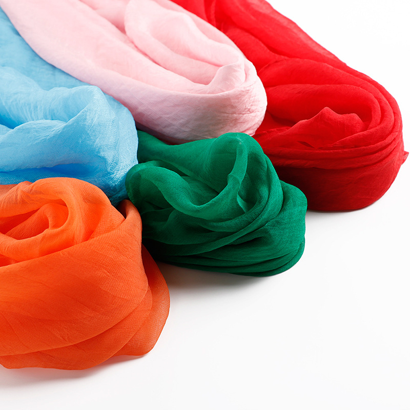 70X70 cm Simulatie Zijden Sjaals vrouwen Veelzijdige Kleine Vierkante Effen Chiffon Sjaal Gaas Sjaal Party
