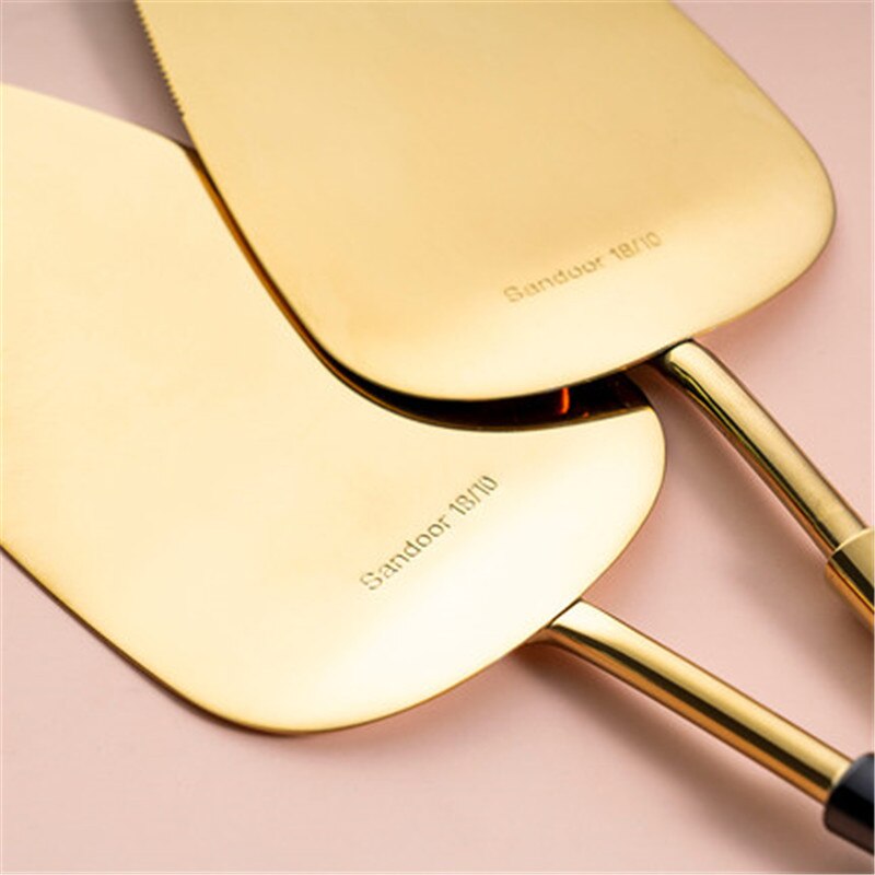 1Pc Stainless Steel Serrated Edge Cake Server Blade Cutter with Cake Knife Pizza Cake Shovel Kitchen Baking Pastry Spatulas