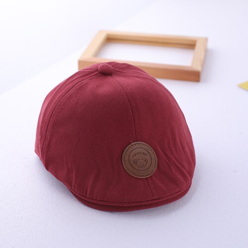 Cappello del bambino primavera e in autunno sottile del ragazzo Coreano dei bambini della protezione del bambino del berretto da baseball marea: Rosso