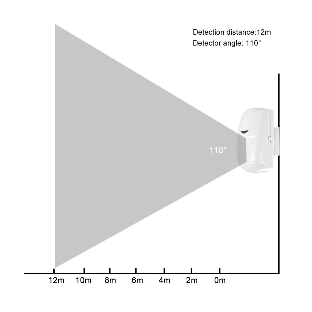 9V PIR Motion Sensor/Transmitter For Wireless Driveway Alarm Alert System PIR Motion Sensor Switch PIR Motion Sensor