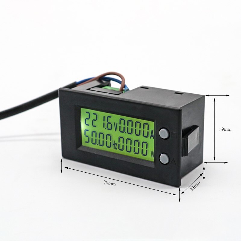AC 100A 80-300 V Digital LED Energie Tafel Meter Monitor Energie Voltmeter Amperemeter Watt Meter spannung frequenz Meter + CT