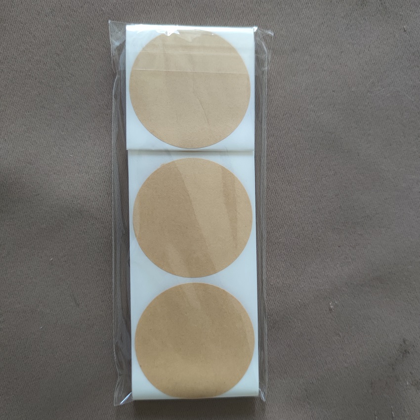 100–500 Stück schwarz-weiße runde Aufkleber, Punkt-Etiketten in reiner Farbe, 25 mm/38 mm/50 mm, DIY handgefertigte Schulbriefpapier-Aufkleber: dunkel Kaffee
