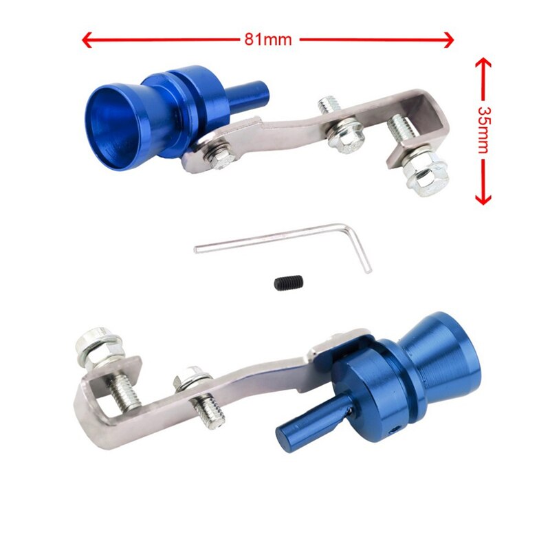Universal Turbo Exhaust Whistle Sound Car Dump Valve Simulator Tailpipe Whistler Carbon Fiber Exhaust Automobiles Exhaust Tips