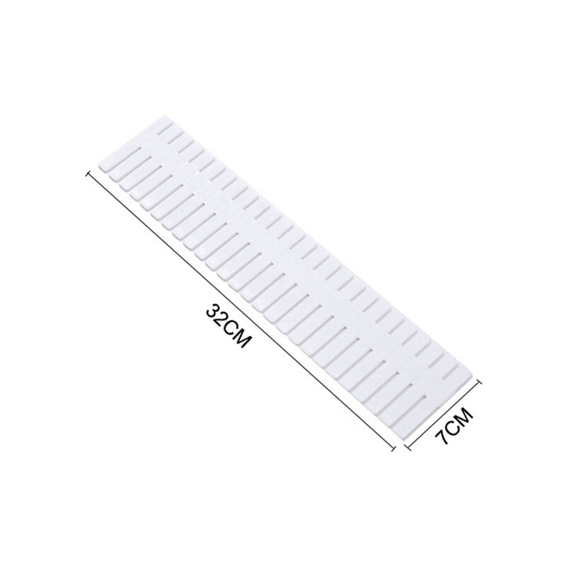 4Pcs Adjustable Grid Drawer Dividers DIY Plastic Closet Tidy Organizer Container for Underwear Socks Belt Office Supplies