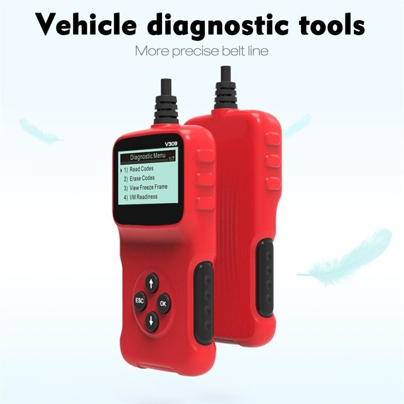 V309 OBD2 Obdii Auto Diagnose Scanner Handheld Auto Diagnose Reparatie Tool Automotive Erase/Reset Foutcodes Reader