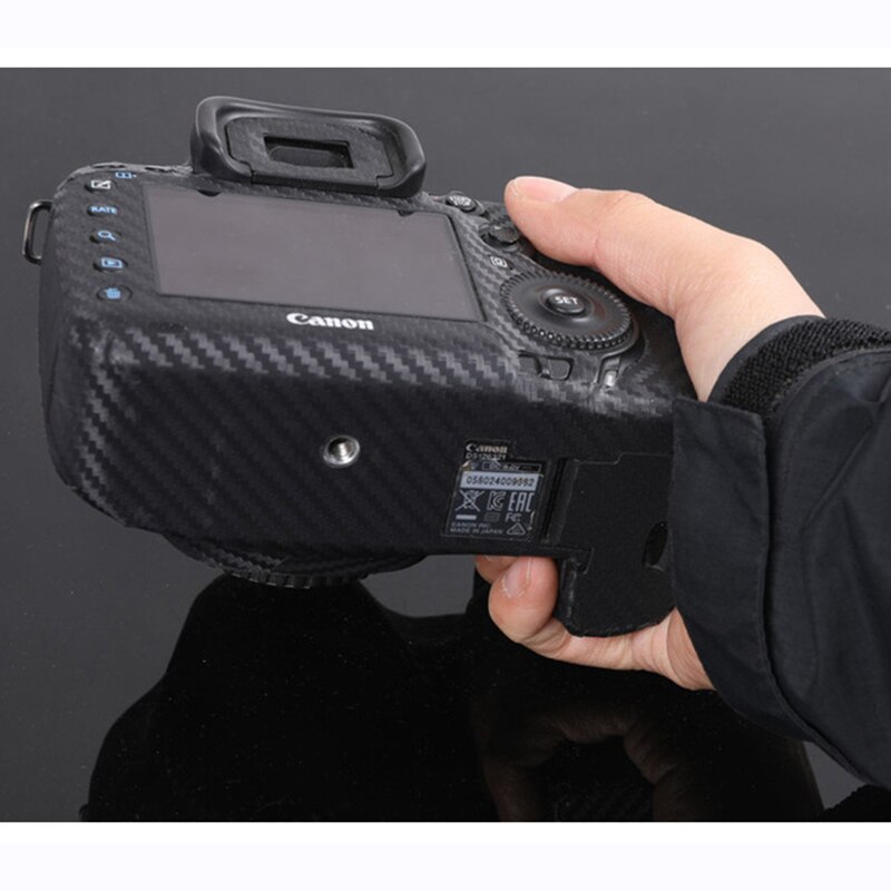 Anti-kras Camera Body Carbon Fiber Film Protector Sticker Skin Voor Canon Eos 5D Markiii Sr 5D3 5DIV 250D 200DII SL3 Kus X10
