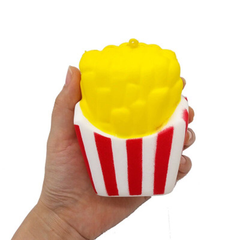 Søt squishy morsomme pommes frites duftende skuishy 6 sekunder sakte stigende leke sakte stigende slipptrykk redusere stress dropshopper