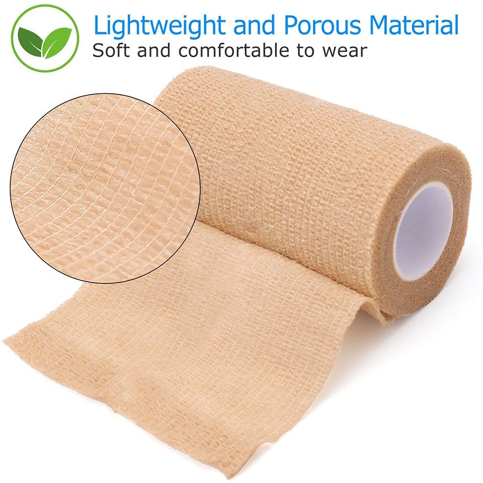 4 Inch 18 Rolls Self Aanhangend Wrap 4 Inch Zelfklevende Bandages Wrap Tape Stretch Bandage Zelfklevende Bandage Wraps