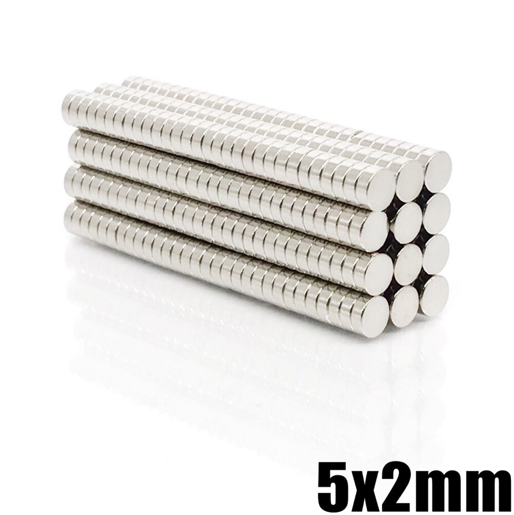 20/50/100/200/1000 stk. 5 x 2 superkraftig stærk bulk runde ndfeb neodym-skive magneter dia  n35 sjældne jordmagneter 5*2