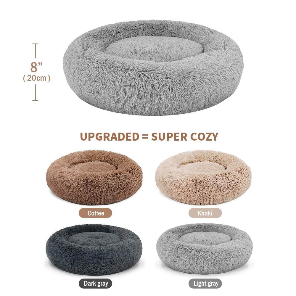 Super Zachte Hond Bed Pluche Kat Mat Hond Bedden Voor Grote Honden Bed Labradors Huis Ronde Kussen Huisdier Product Accessoires