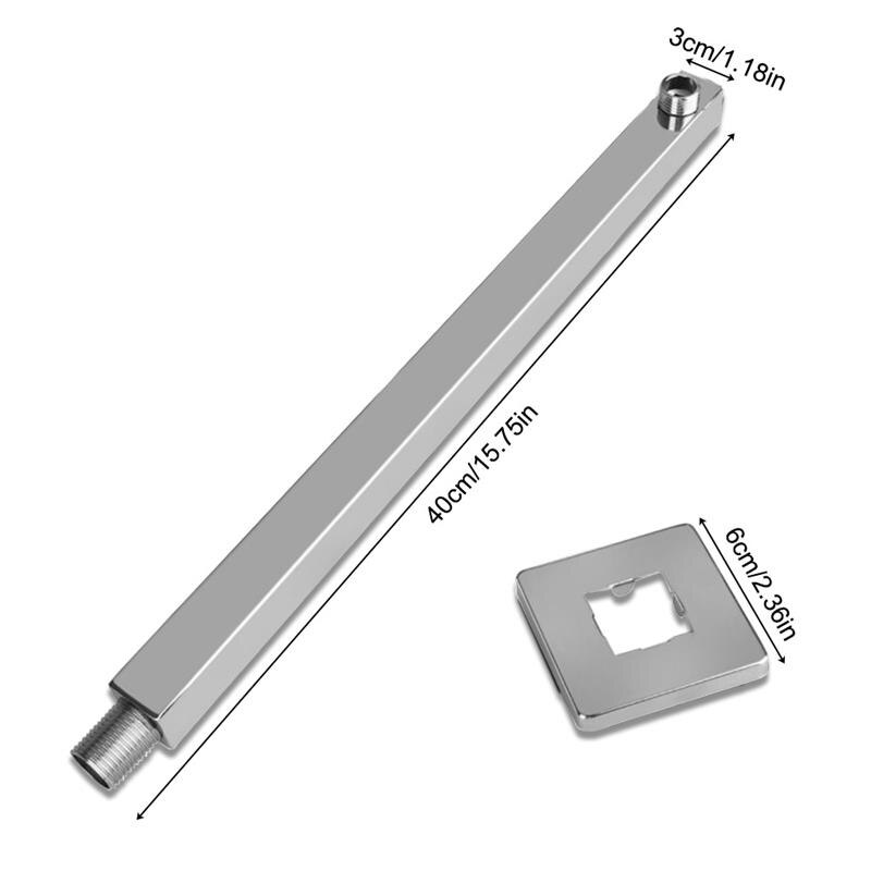 Brazo de extensión de cabezal de ducha montado en la pared, accesorio ajustable para baño, regadera de lluvia, adaptador de barras de repuesto, herramienta de baño