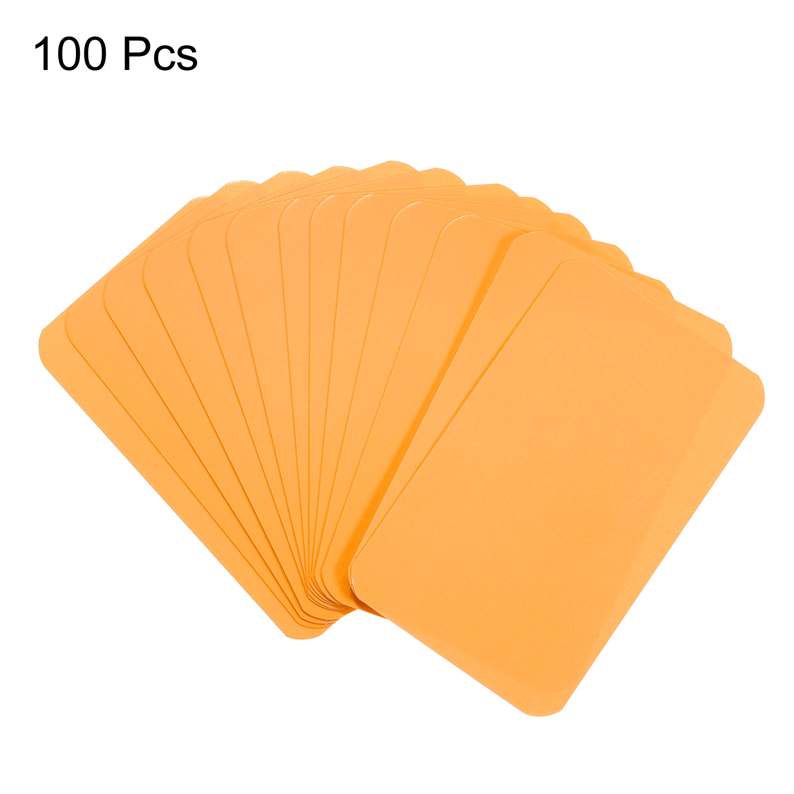 100 Stück 90 x 54 x 0,3 mm Kraftpapier-Karte, blanko, Visitenkarte, Nachricht, Hinweis, Dankeskarte, Schreibkarte, Etikett, Lesezeichen, Lernkarte: Licht Grün