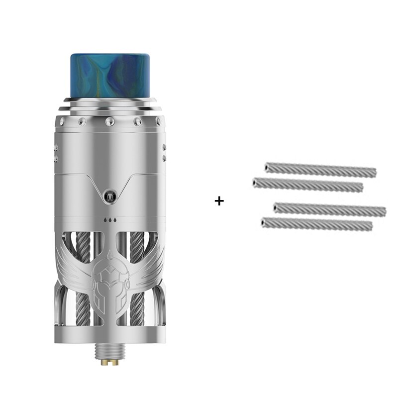 In Stock Vapefly Brunhilde Top Coiler RTA Tank 8ml/2ml W Surrounding Top Airflow Dual Coil Build Deck Electronic Cigarette Vape: Stainless and Wire / 8ML