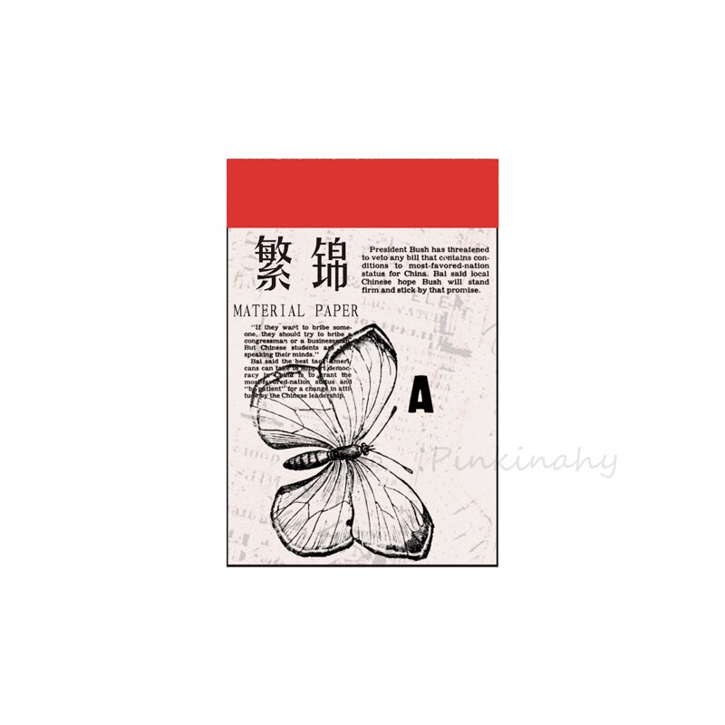 Vintage Flower illustrated Bullet Journal Transparent Paper Memo Pad Sticky Note Memo Notepad School Office Supply Stationery: purple