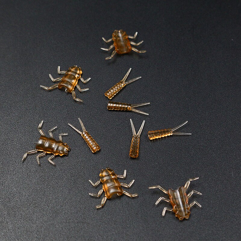 30 kpl/setti stonefly nymfi kumirunko ja nymfikoukut yhdistelmä synteettiset perhonsidontamateriaalit perhokalastus keinotekoiset nymfiperhot