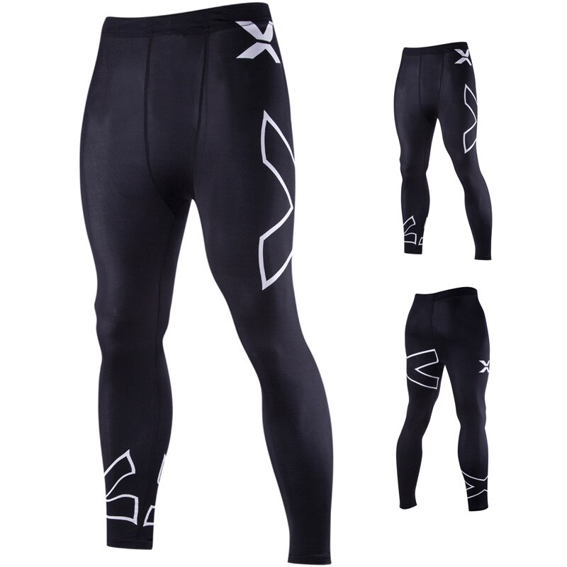 Cycling pants men's style men's Europe and the United States X letter printing stretch tight pants