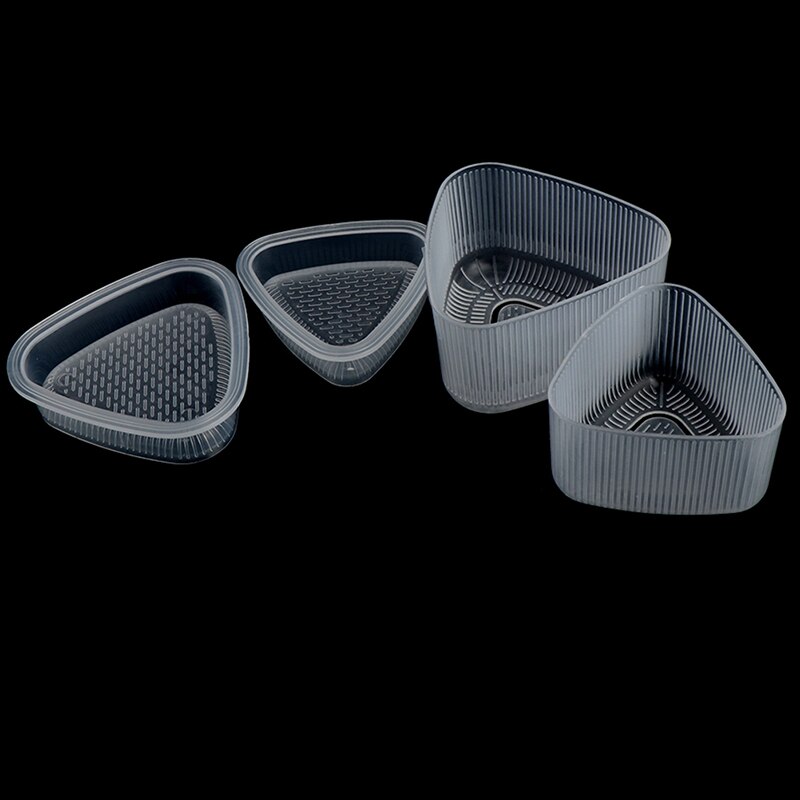 2 st praktiskt transparent kök bento dekorera sushi onigiri mögel mat press triangulär form risboll tillverkare tillbehör