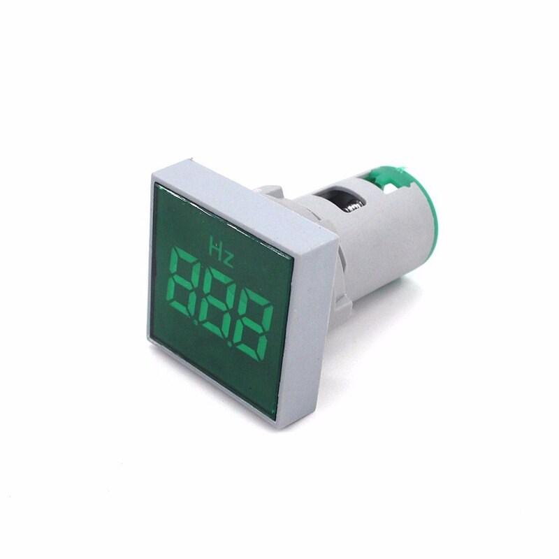 Led Ac Digitale Display Frequentie Vierkante Panel Hertz Meter Voltmeter Lampje Signaal Lamp Boot Waarschuwingslichten Bereik 0-99Hz: green
