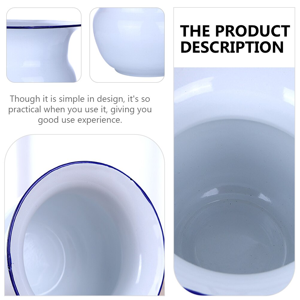 1 pz casa addensato vaso da camera per anziani semplice Spittoon smalto incinta secchio per urina Kid toilette camera da notte pentola con coperchio