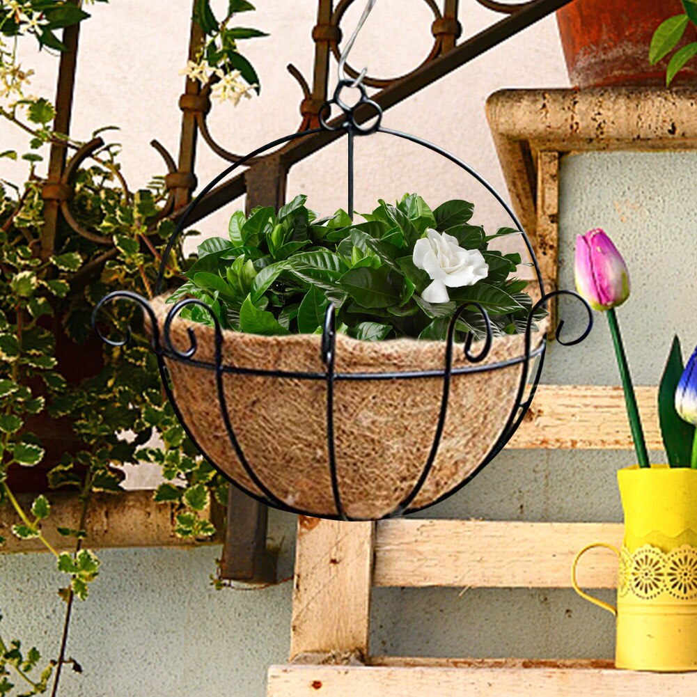Basket Liner Coconut Planter Liner Hanging Basket Supplies Plant Hanger Basket Garden Flower Pots For Decor