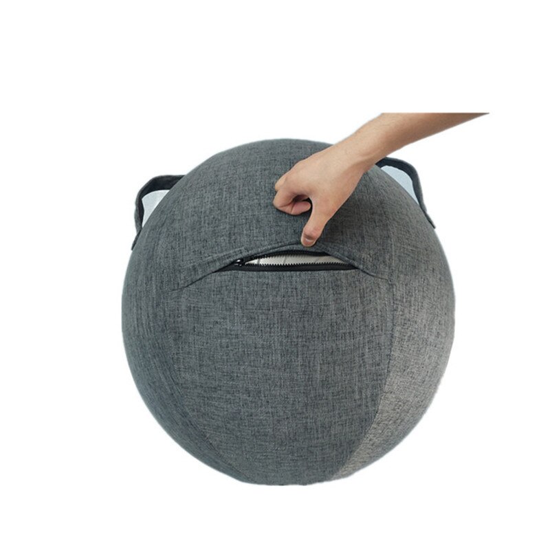 Capa de bola de yoga pilates sentado bola protetor à prova de poeira slipcover yoga bola capa protetora ginásio treino equilíbrio bola capa