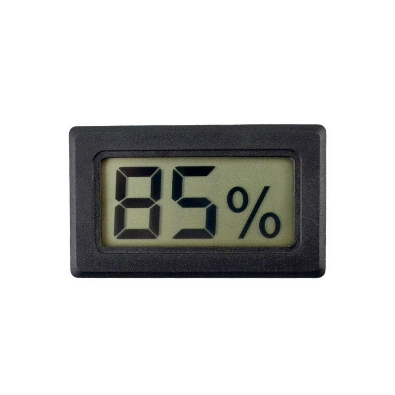 Embedded Digital Hygrometer Humidity Gauge Monitor Digital Thermometer Humidity Electronic Instruments Hygrometer Temperature 2: 4.8x2.85x1.5cm black