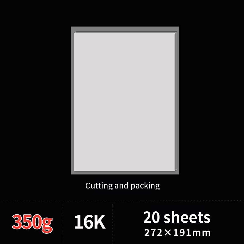 Watercolor Gouache Painting Paper 20Sheets Water Color Transfer Paper For Beginner Hand Painted Watercolor Book: 16k 350gram