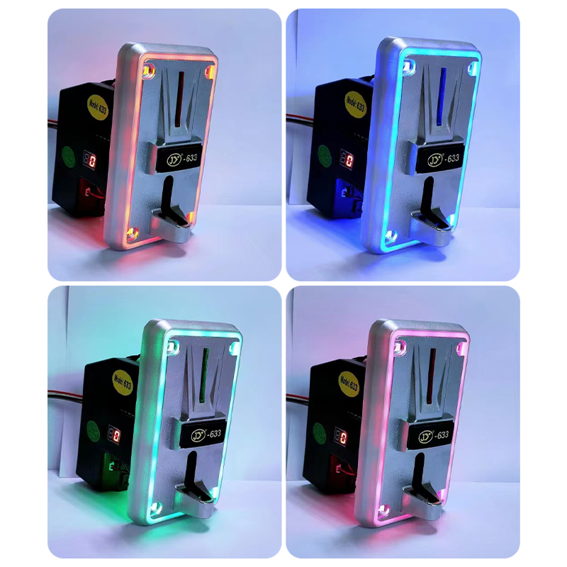 Multi-møntacceptorer jy -633 led-lys arkadespilautomat programmerbar til solt-maskine arkadeskab