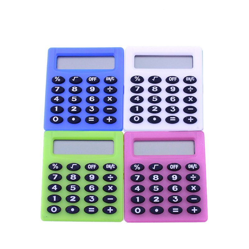 Mini calculadora electrónica portátil para estudiantes, calculadora de Color caramelo, uso escolar