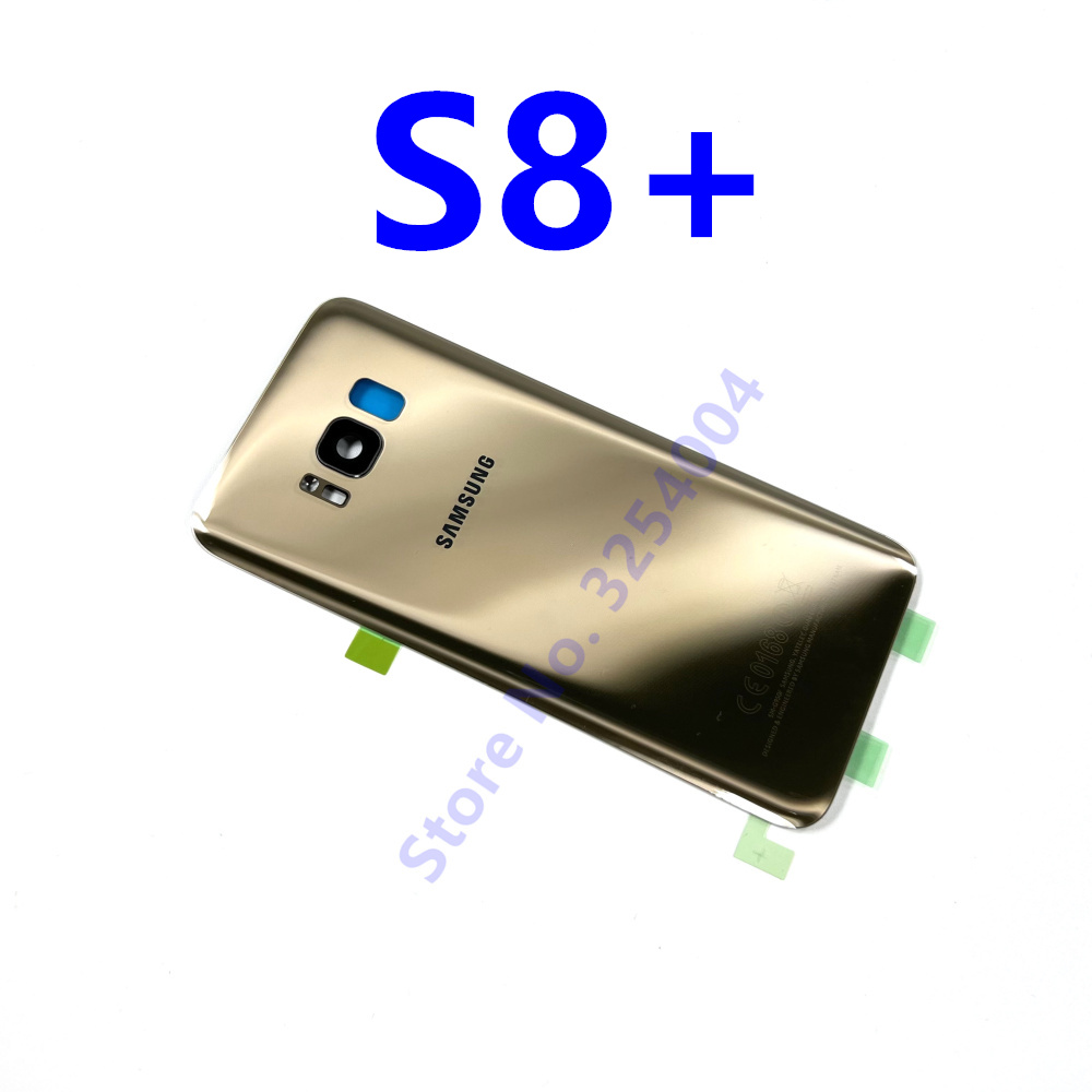 S8 vetro posteriore per Samsung Galaxy S8 G950 G950F/FD coperchio vetro batteria pannello posteriore S8 Plus S8 + G955 G955F custodia porta posteriore: S8 Plus Gold