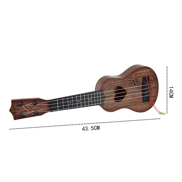 Musikinstrument mini ukulele børn guitar legetøj skole spille spil farve tilfældig