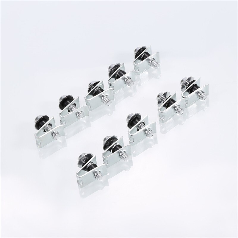 10 Uds. Tornillos de aluminio para motocicleta M5, tornillos de sujeción, Tuercas de resorte, accesorios para motocicletas, tuercas y pernos metálicos para camiones y automóviles