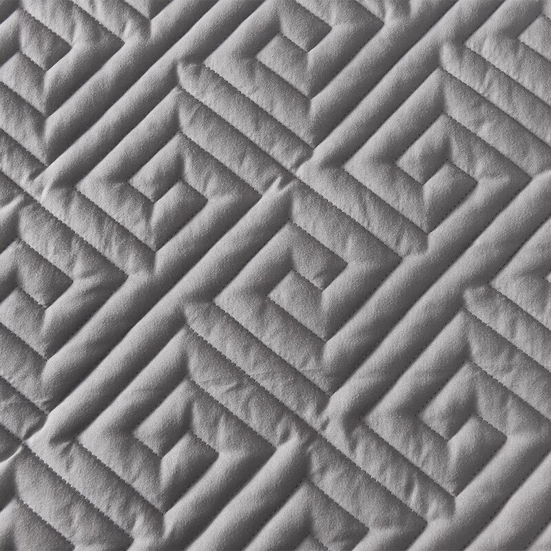 Zes Zijden All Inclusive Gewatteerde Matrashoes Zachte Vezel Topper Pad Vlakte Effen Kleur Bed Matras Protector Anti Dust mijt