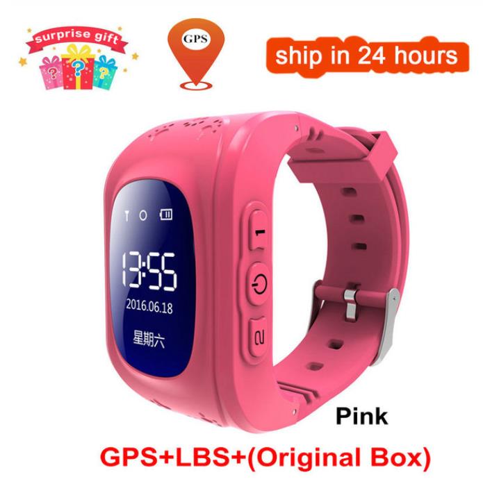 Kinderen Slimme Horloge Voor Kinderen Call Horloge Gps Anti Verloren Kinderen Gps Kinderen Tracker Sos Smart Telefoon Monitoring Positionering Baby q50: Roze / GPS Russian version