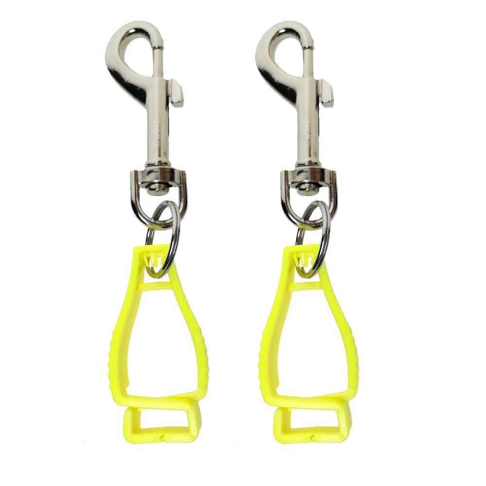 Klettern Camping Kajak Tauchen Golf Angeln Anti-verloren Hut Handschuh Handtuch Snap Clip Halter Für Outdoor Rock: Yellow 2 piece
