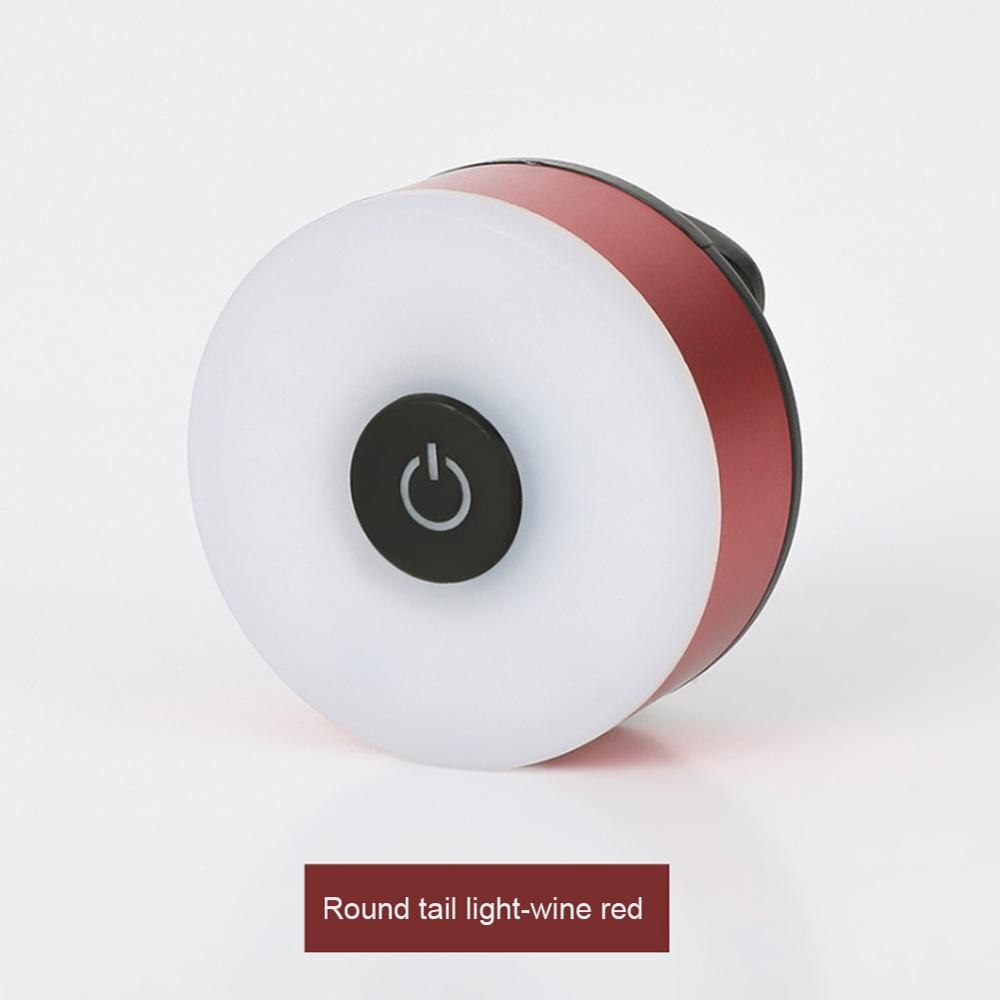 Usb Achterlicht Voor Mtb Fiets Mini Led Fiets Staart Lighs Waterdichte Fietsen Terug Waarschuwing Lamp Helm Rugzak Zaklamp: Rood