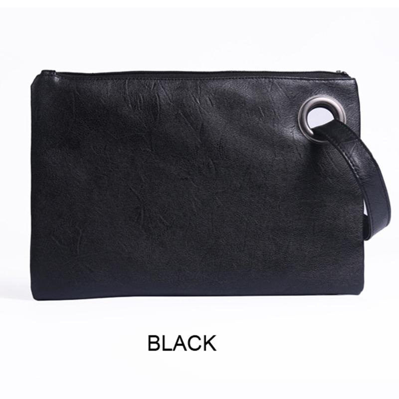 Solid Handbag Women's Clutch Bag Leather Women Envelope Bag Zipper Evening Bag Female Clutches Handbag Torebki Damskie