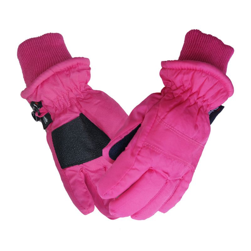 Enfants gants hiver Sports de plein air gants de Ski imperméable coupe-vent gants de sport: Rouge