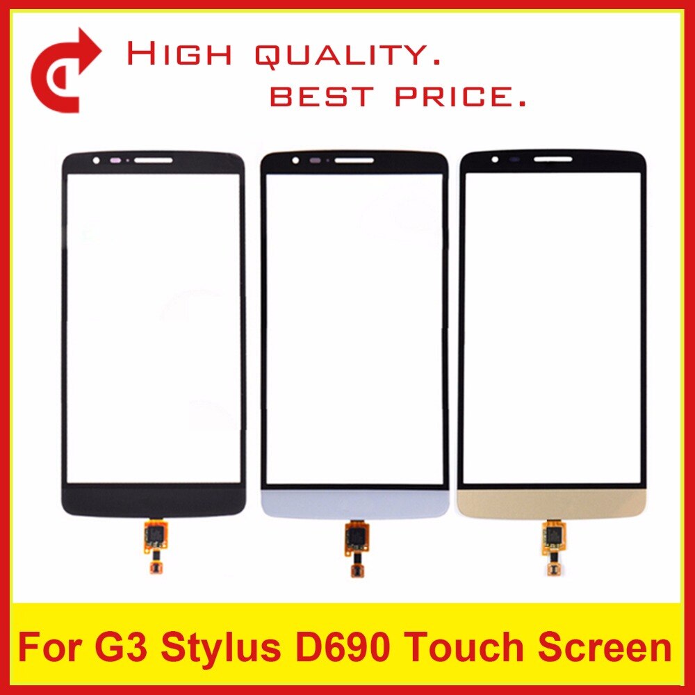 5.5 "Voor Lg G3 Stylus D690N D690 Glas Lens Touch Screen Digitizer Sensor Outer Panel Black Tracking code