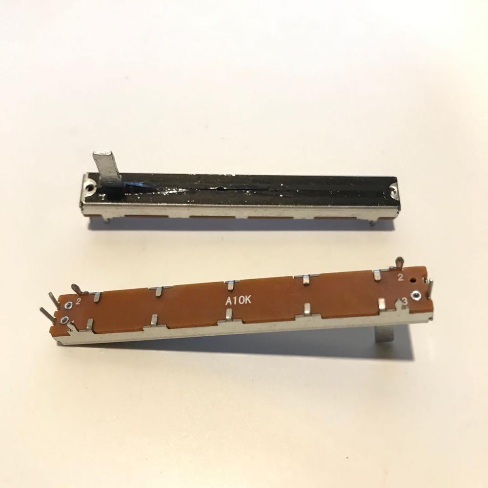 100Pcs SL6021N A10K 75Mm Enkele Gezamenlijke Mixer Fader Potentiometer/Handvat Lengte 15MMC