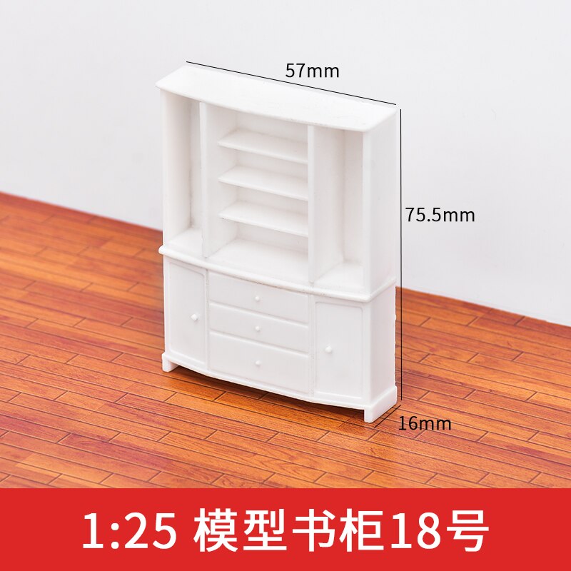 1pcs 1/25 1/30 1/50 1/75 scale Dollhouse mini Mobili In Miniatura casa di Bambola accessori In Plastica Book Shelf: 6