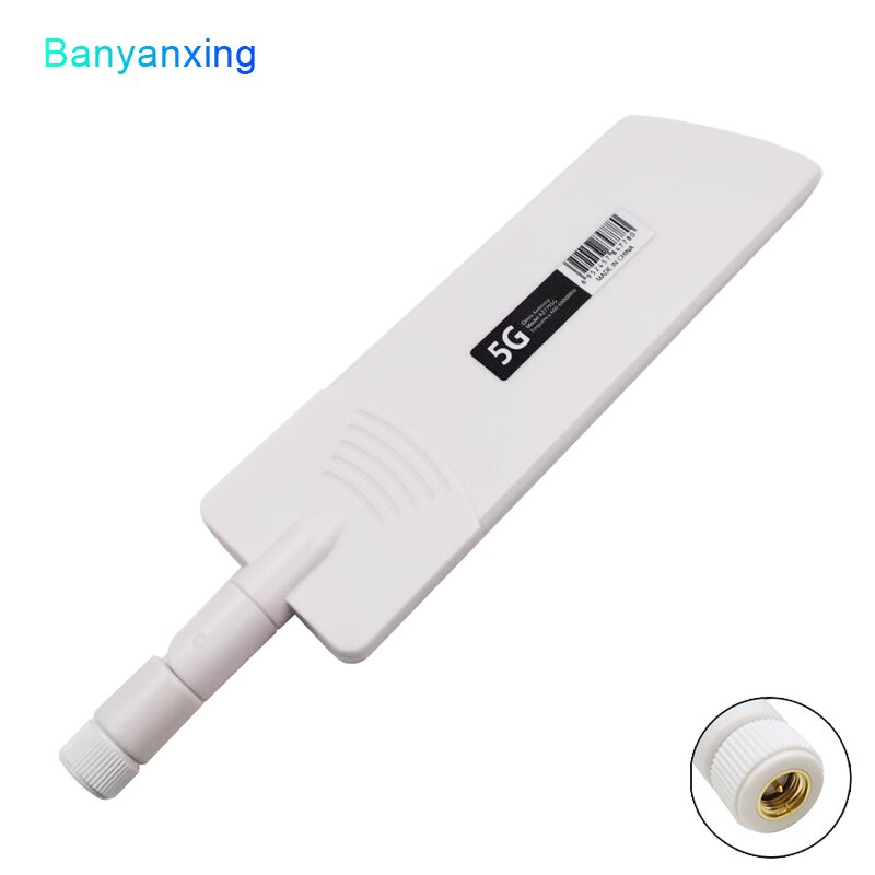 100% oryginalna antena zewnętrzna 5G 4G LTE SMA robić routera modemu 40dBi składany wzmacniacz sygnału szeroki zakres 600 ~ 6000Mhz: Niebieski
