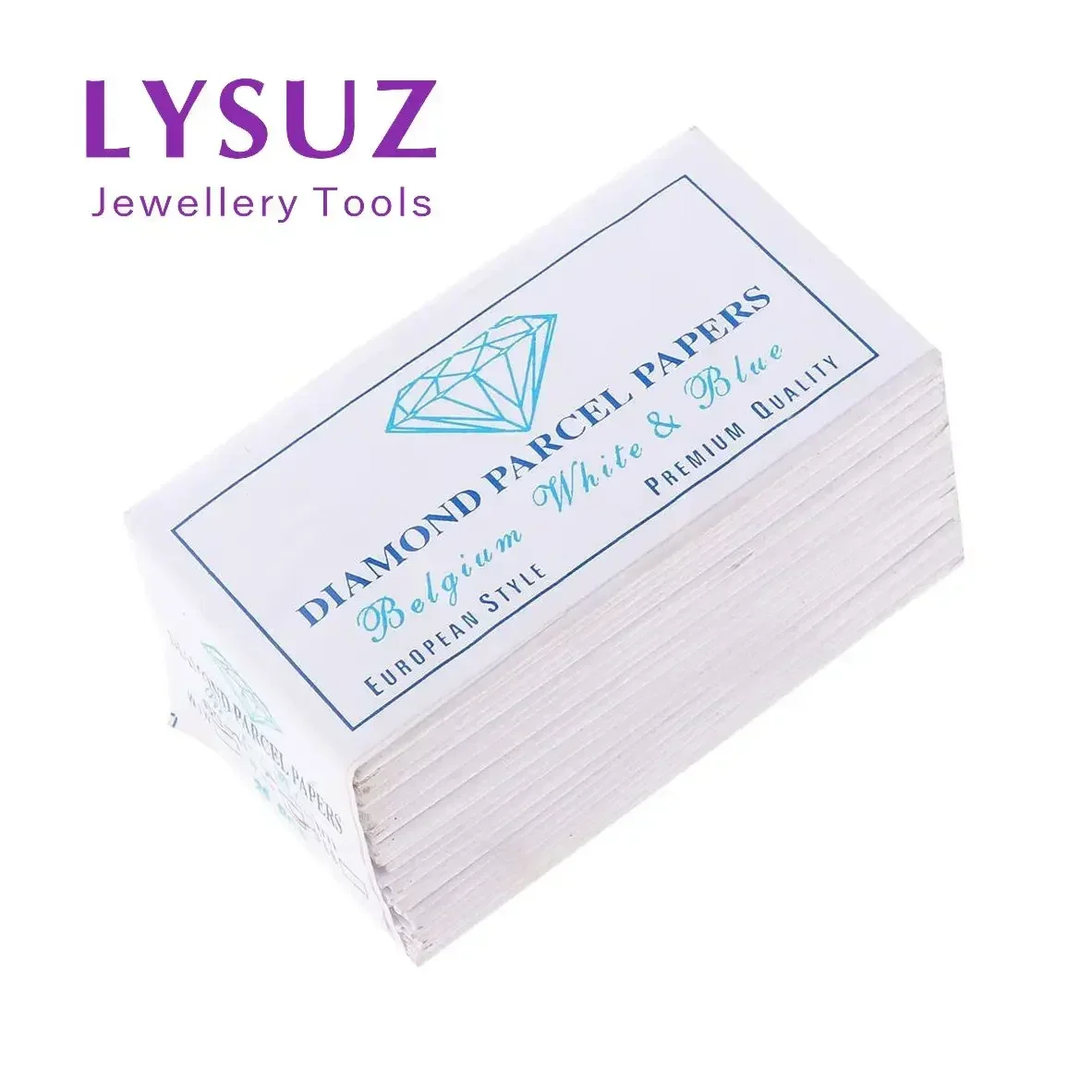 Diamond Parcel Paper Gemstone White And Blue Jewelry Packing Gem Stone Storing Pack Gemologist