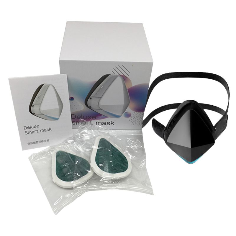 Deluxe Edition Smart Electric Mask Dustproof Formaldehyde Cycle Sports Mask HXBD: BK