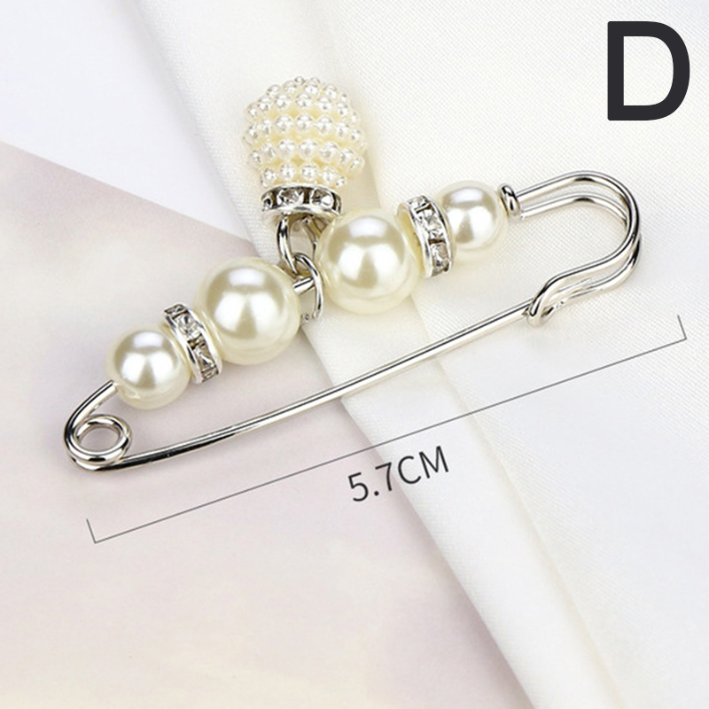 Broches de Cuentas grandes para ropa de mujer, Pin de solapa de perlas, broche de vestido, pines, insignia, accesorios, barato, novedad: D