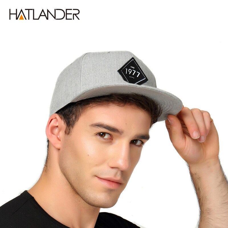 [HATLANDER] Vintage 1977 cool plat bill casquette de baseball femmes hommes gorras planas snapbacks chapeau de camionneur en plein air hip-hop snapback casquettes