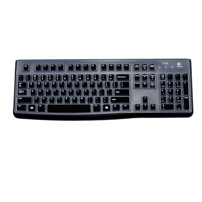 Keyboard Protection for Logitech K120 Keyboard MK120 Desktop Keyboard Protection Film Full Cover Button Cover Keyboard Cover