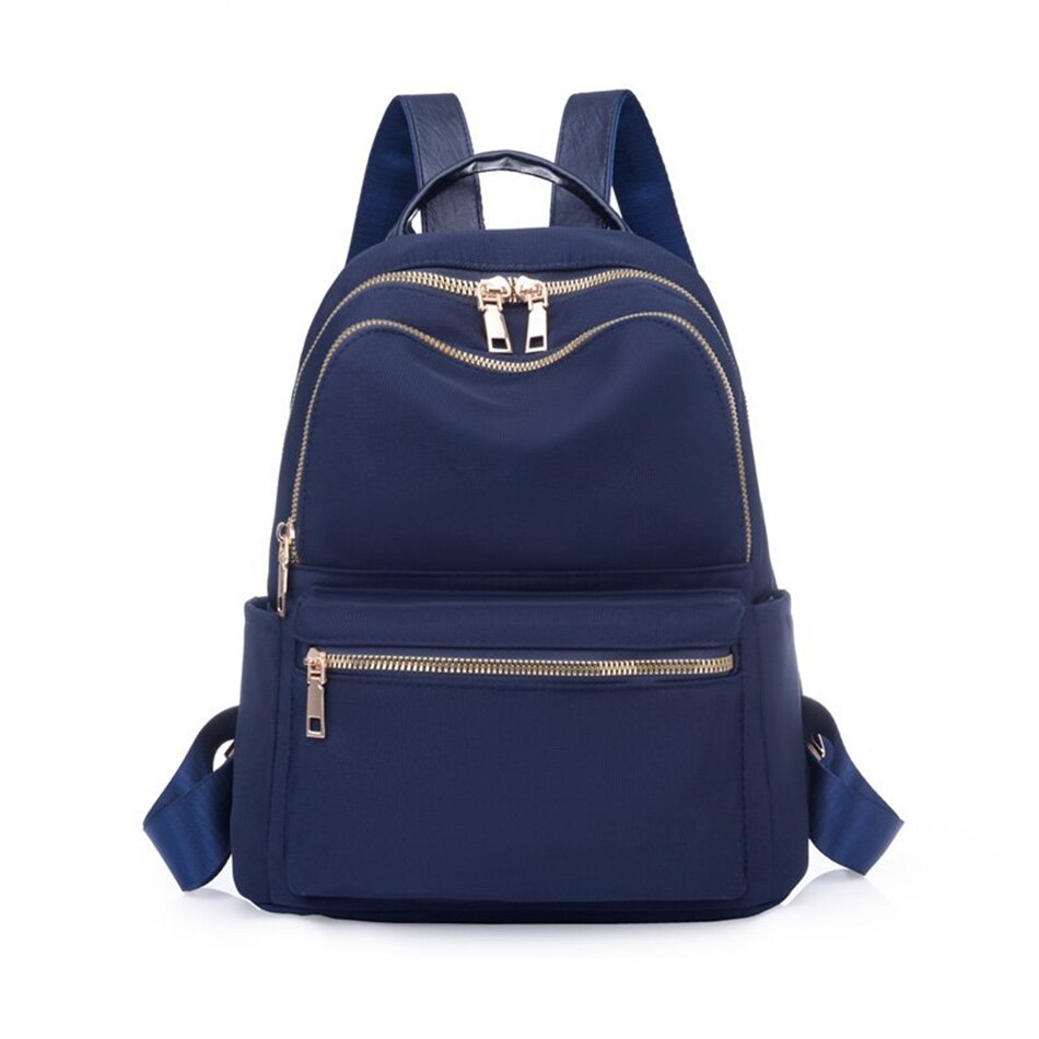 Moda feminina mochilas bolsa de alta qualidade anti-roubo escola saco de livro para meninas feminino viagem bagpack senhoras mochila: Blue-23