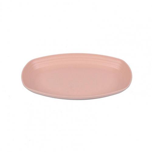 Reusable Convenient Multi-purpose Heat-resistant Meal Plate Plastic Meal Plate Exquisite for Restaurant: Pink
