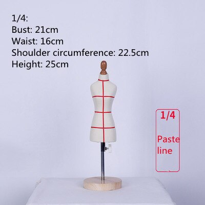 1/4 Clothing Mannequin Clothing Model Mini Clothing Display Stand Clothing Model Three-Dimensional Hanger: 1
